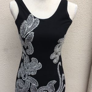 Beaded stretchy dress